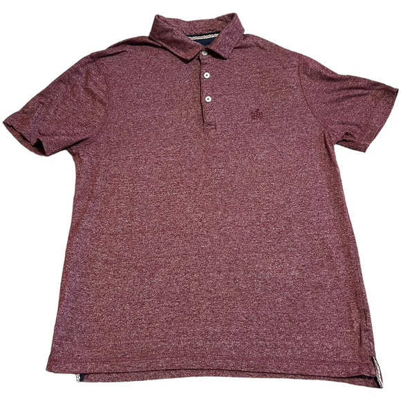 Rugby University Burgundy Short Sleeved Polo, Size M - Picture 1 of 4
